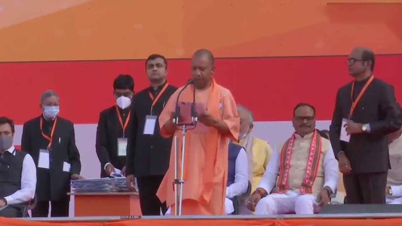 Uttar Pradesh CM Yogi Adityanath Oath Taking Ceremony PM Narendra Modi