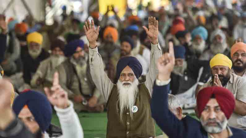 Farmers protest