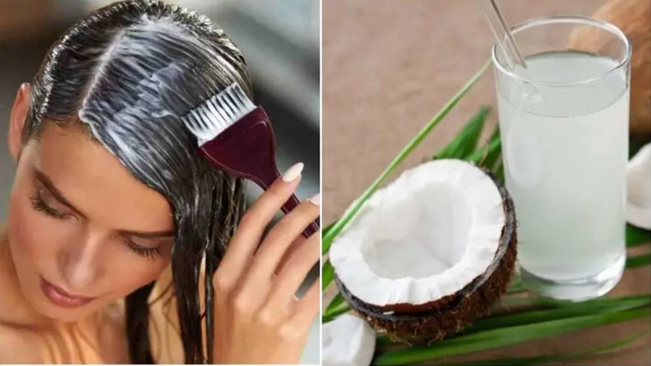 Use Coconut Water to from hair fall issue Coconut Water for