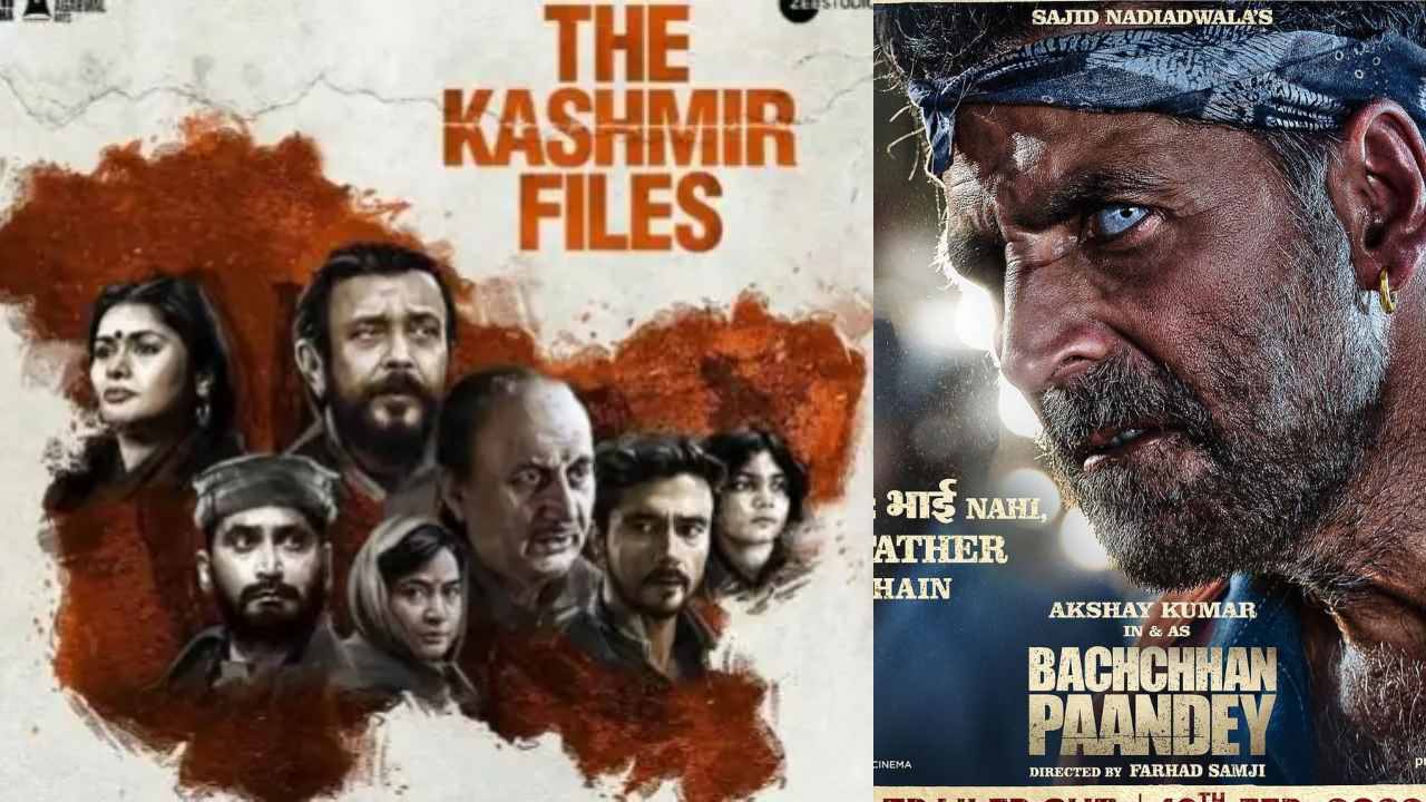 The Kashmir Files', which also surpassed Akshay Kumar's film; 'Bachchan  Pandey' on Thousand Screens The Kashmir Files gets more than a thousand  plus extra screens by Akshay Kumar Bachchan Pandey movie -