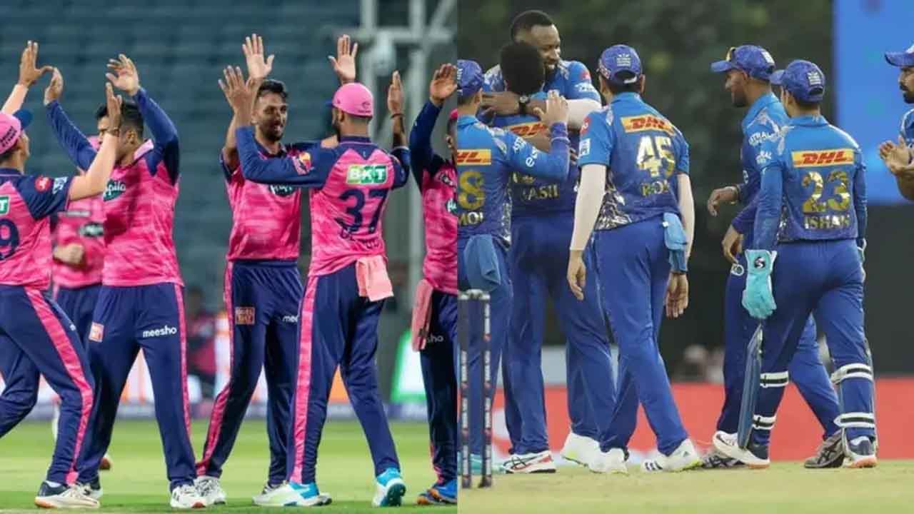 RR vs MI Live Score today IPL 2022 match scorecard Rajasthan Royals vs